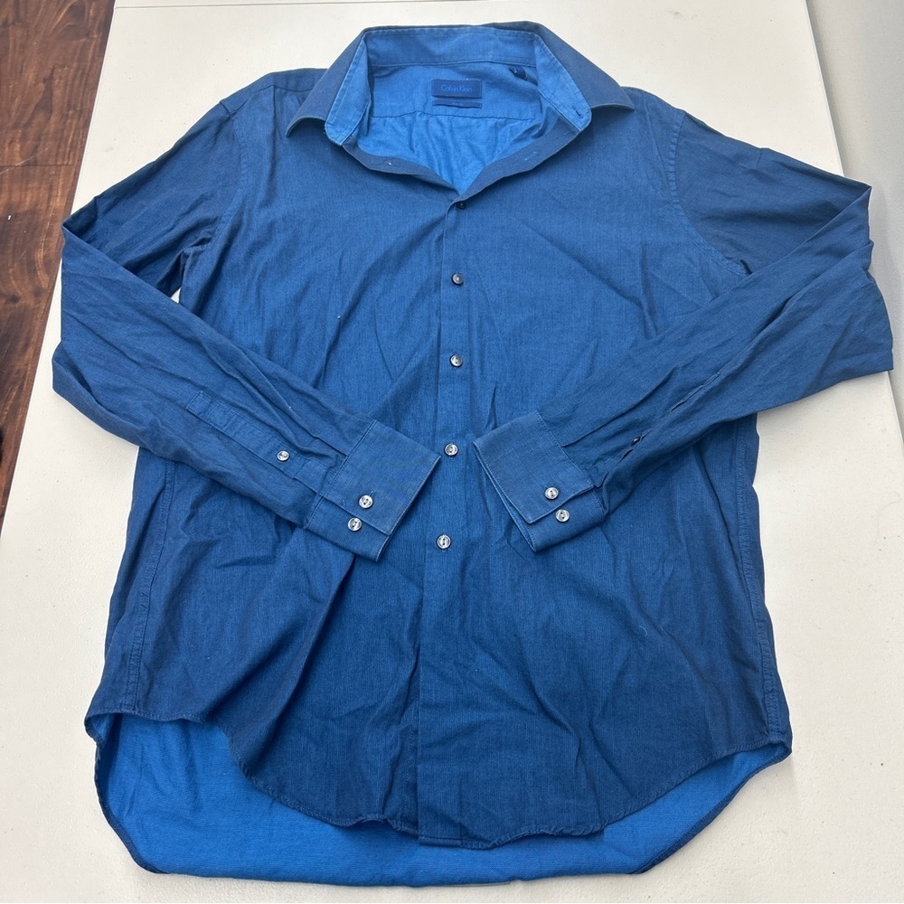 Calvin Klein Blue Casual Button Down Shirt